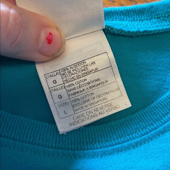 Women’s Disney Turquoise T-Shirt with Winnie the Pooh 100% Cotton Large - Picture 7 of 11